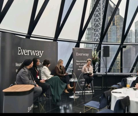 Neelu on a panel at Everway